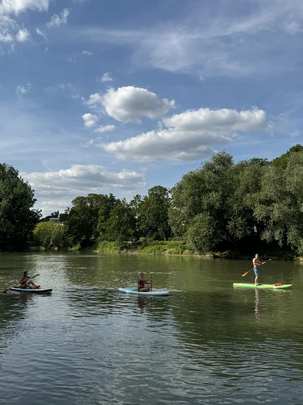 Groupe en kayak sur la Marne